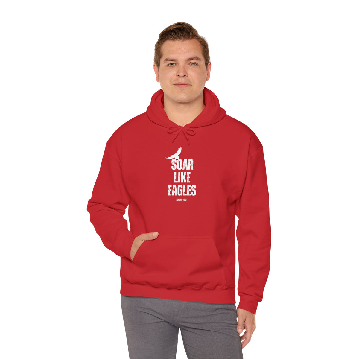 "Soar Like Eagles" Unisex Heavy Blend™ Hooded Sweatshirt