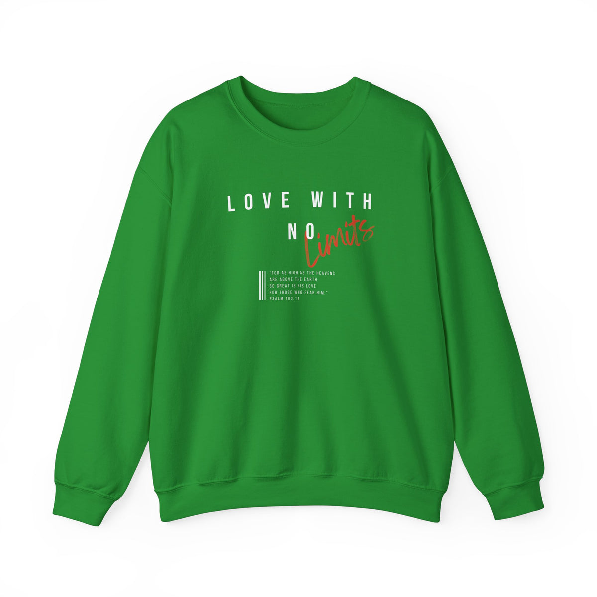 Love With No Limits- Unisex Heavy Blend™ Crewneck Sweatshirt