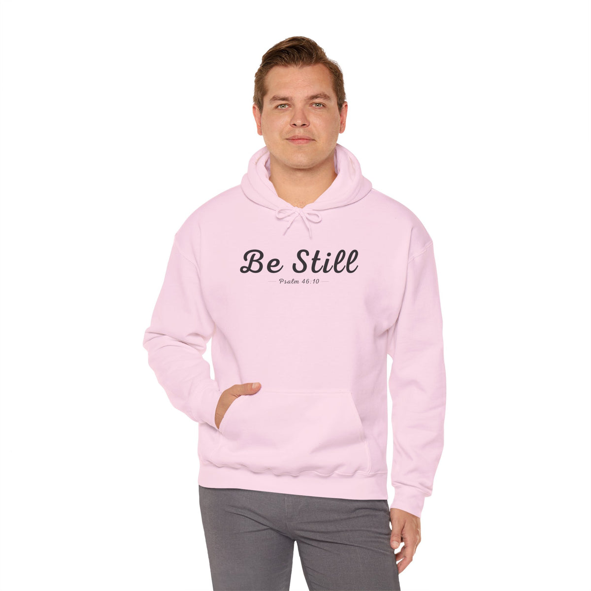 Be Still Christian Hoodie – Psalm 46:10 Faith Comfort Wear