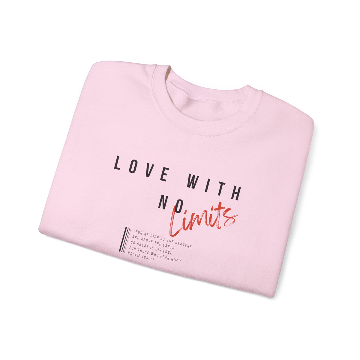 Love With No Limits- Unisex Heavy Blend™ Crewneck Sweatshirt