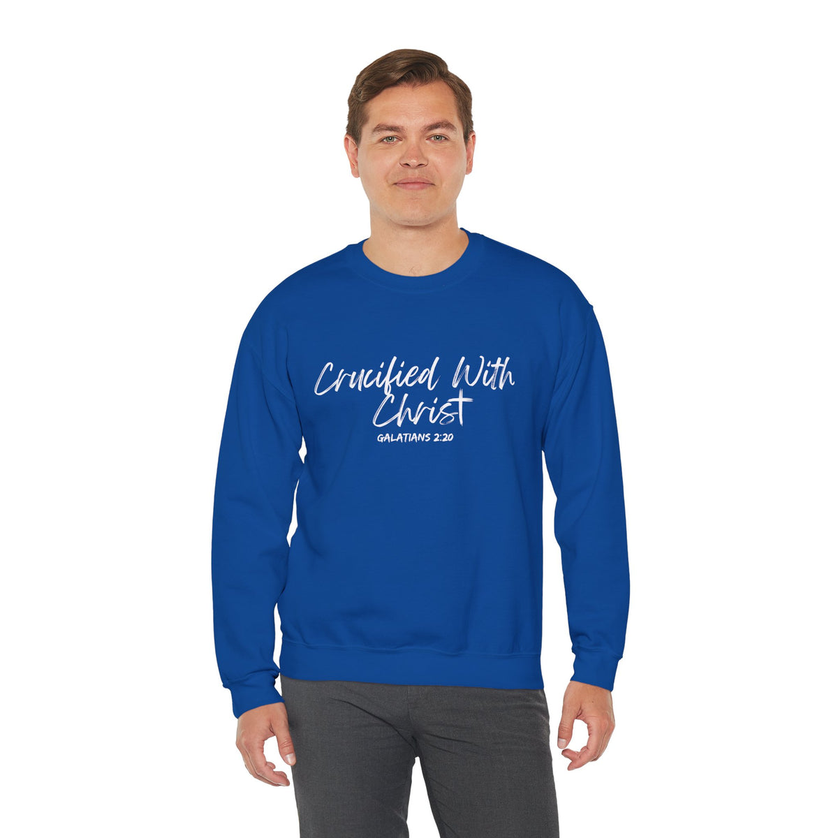 Crucified With Christ- Unisex Heavy Blend™ Crewneck Sweatshirt