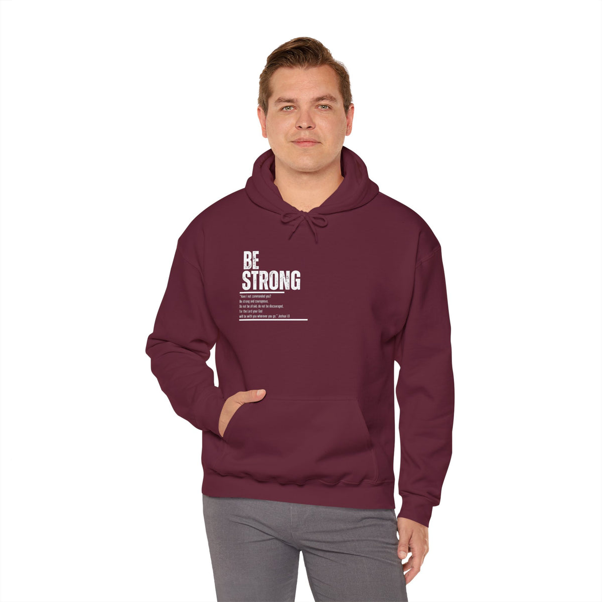 Be Strong- Unisex Heavy Blend™ Hooded Sweatshirt