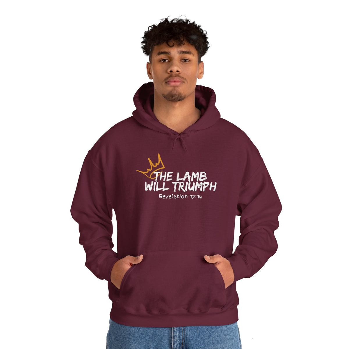 "The Lamb Will Triumph" Unisex Heavy Blend™ Hooded Sweatshirt