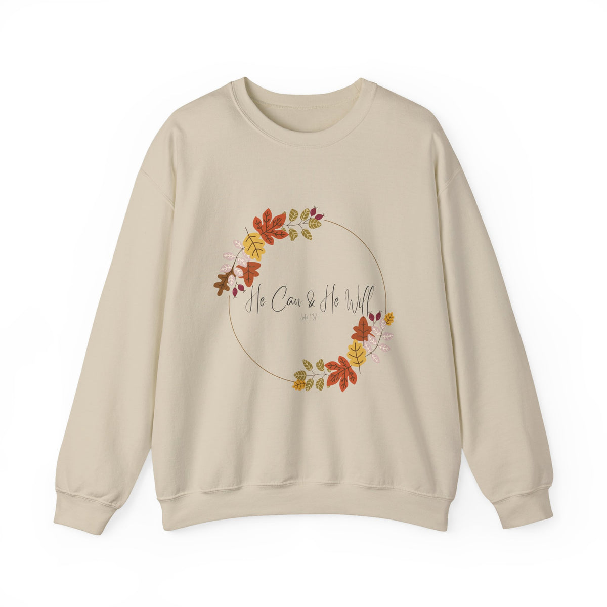 He Can & He Will | Ladies' Heavy Blend™ Crewneck Sweatshirt