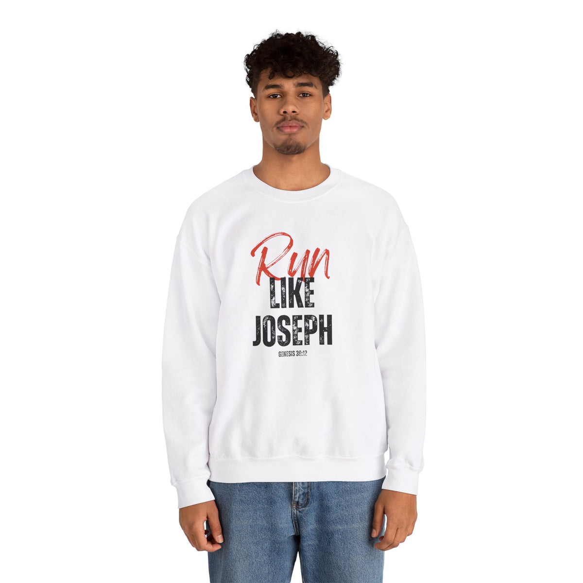 Run Like Joseph- Unisex Heavy Blend™ Crewneck Sweatshirt