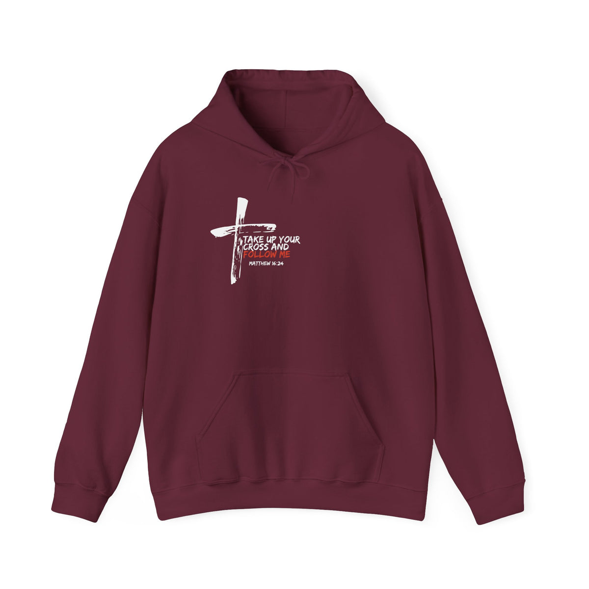 "Take Up Your Cross and Follow Me" Unisex Heavy Blend™ Hooded Sweatshirt