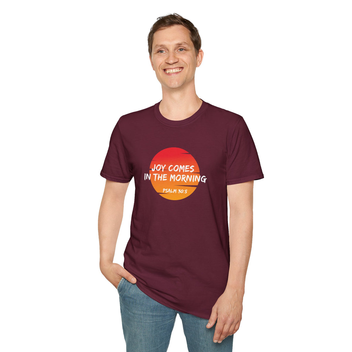 "Joy Comes in the Morning" Unisex Softstyle T-Shirt