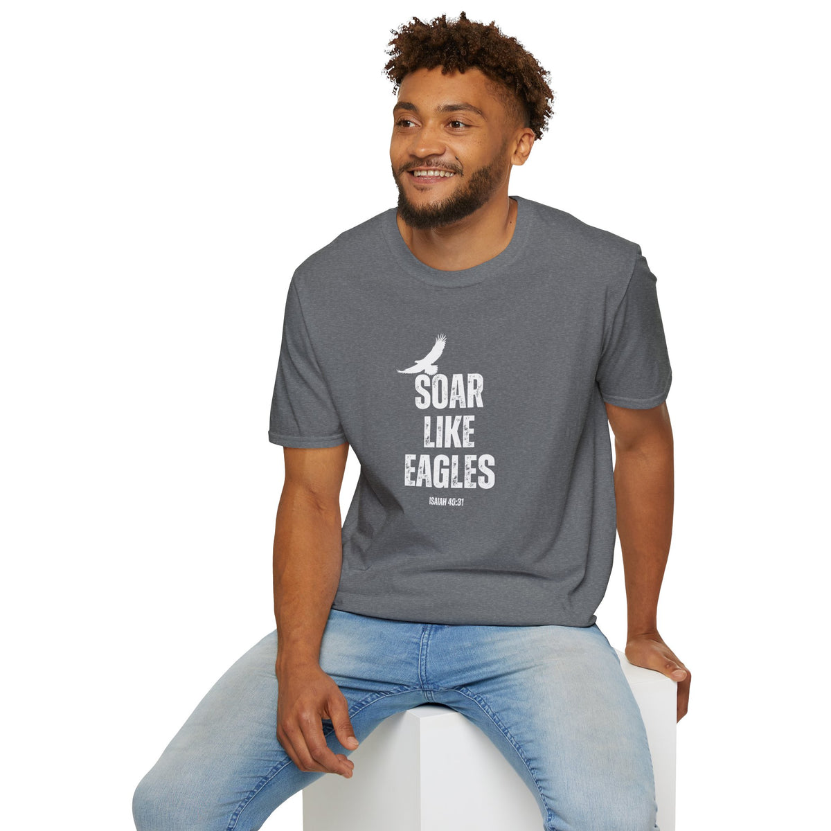 "Soar Like Eagles" Unisex Softstyle T-Shirt