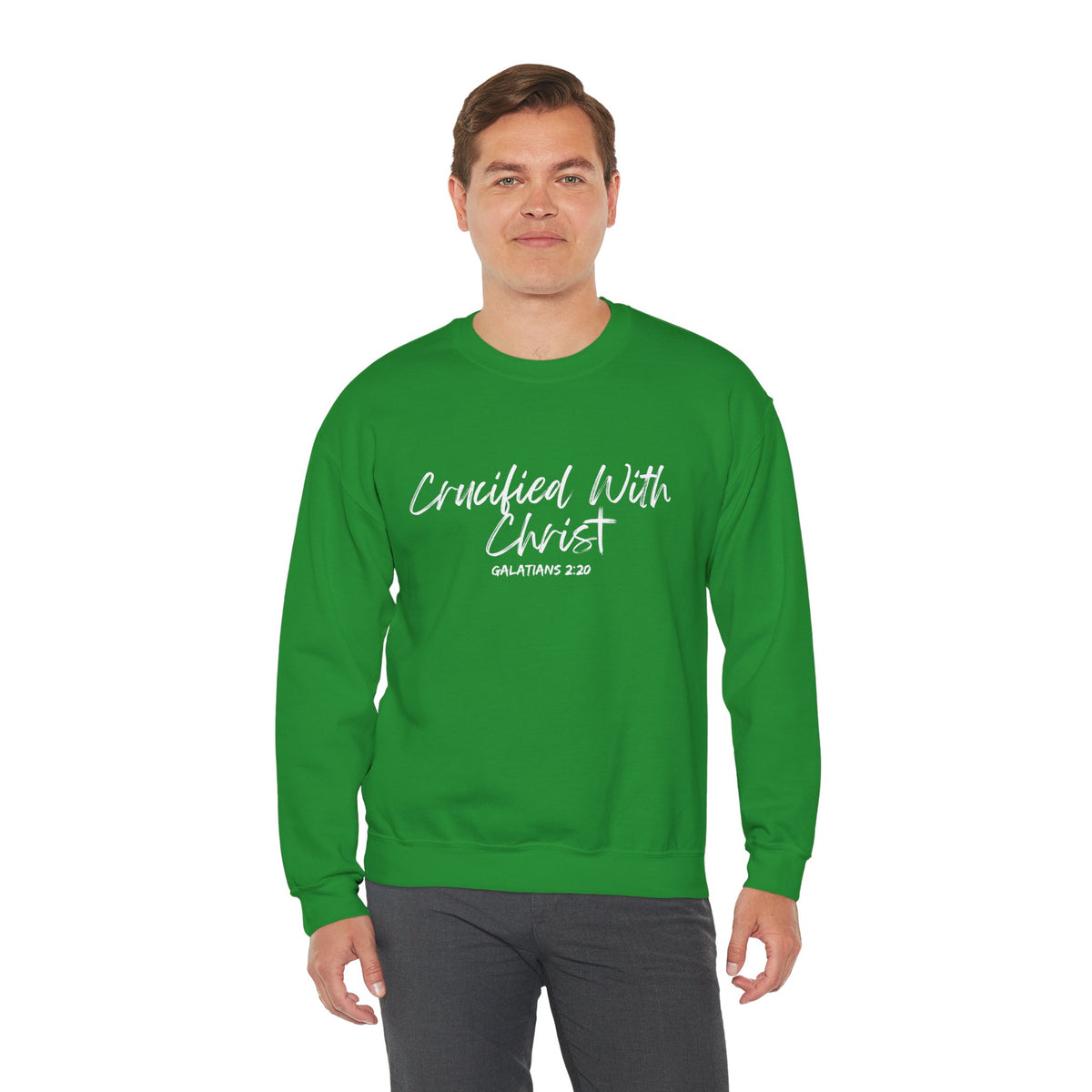 Crucified With Christ- Unisex Heavy Blend™ Crewneck Sweatshirt