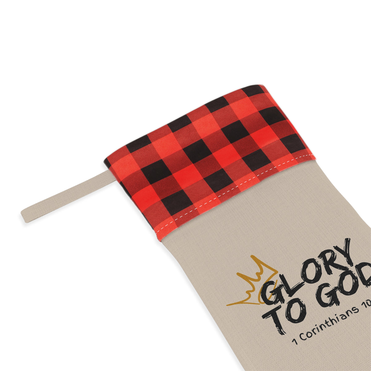 "Glory To God" Christmas Stocking