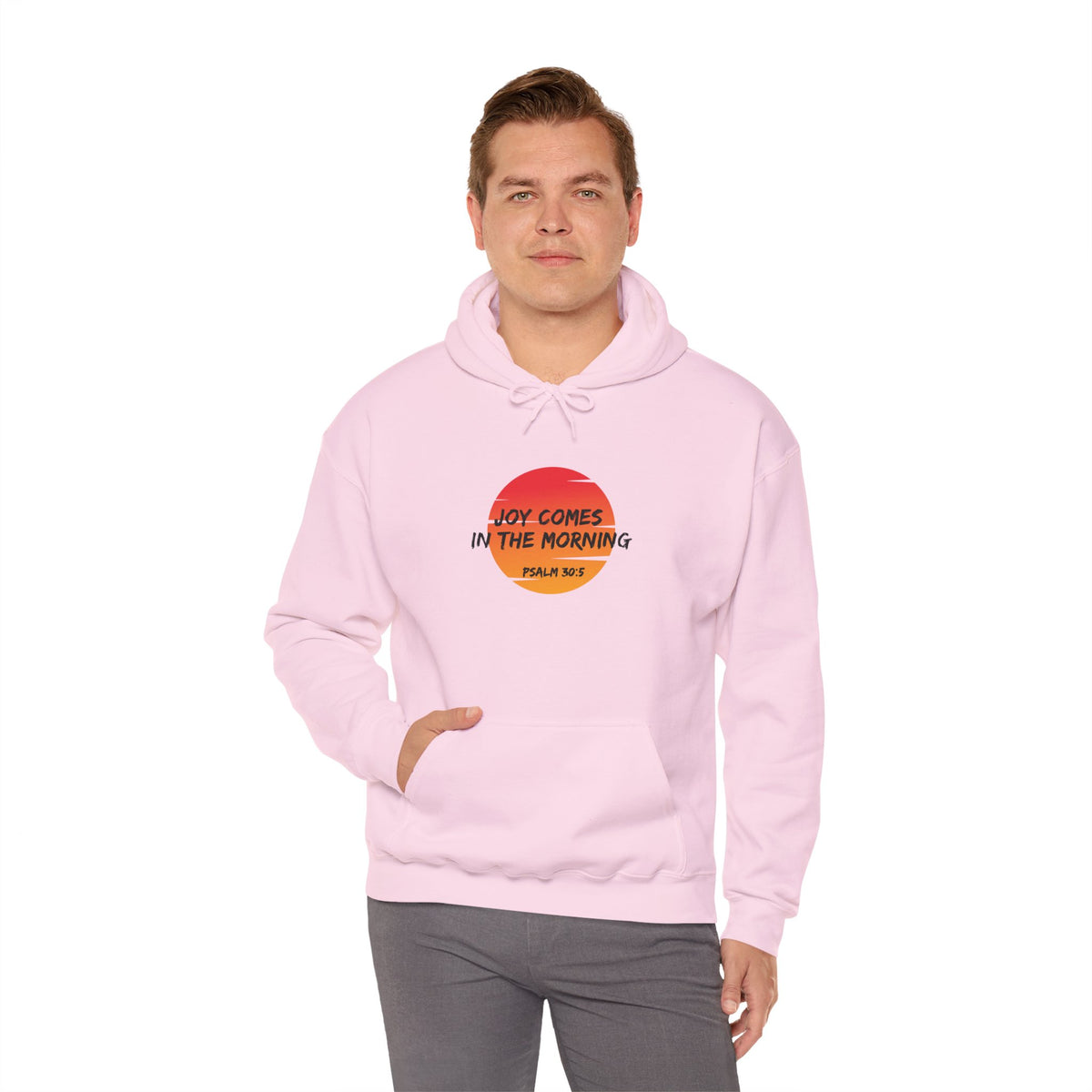 "Joy Comes in the Morning" Unisex Heavy Blend™ Hooded Sweatshirt