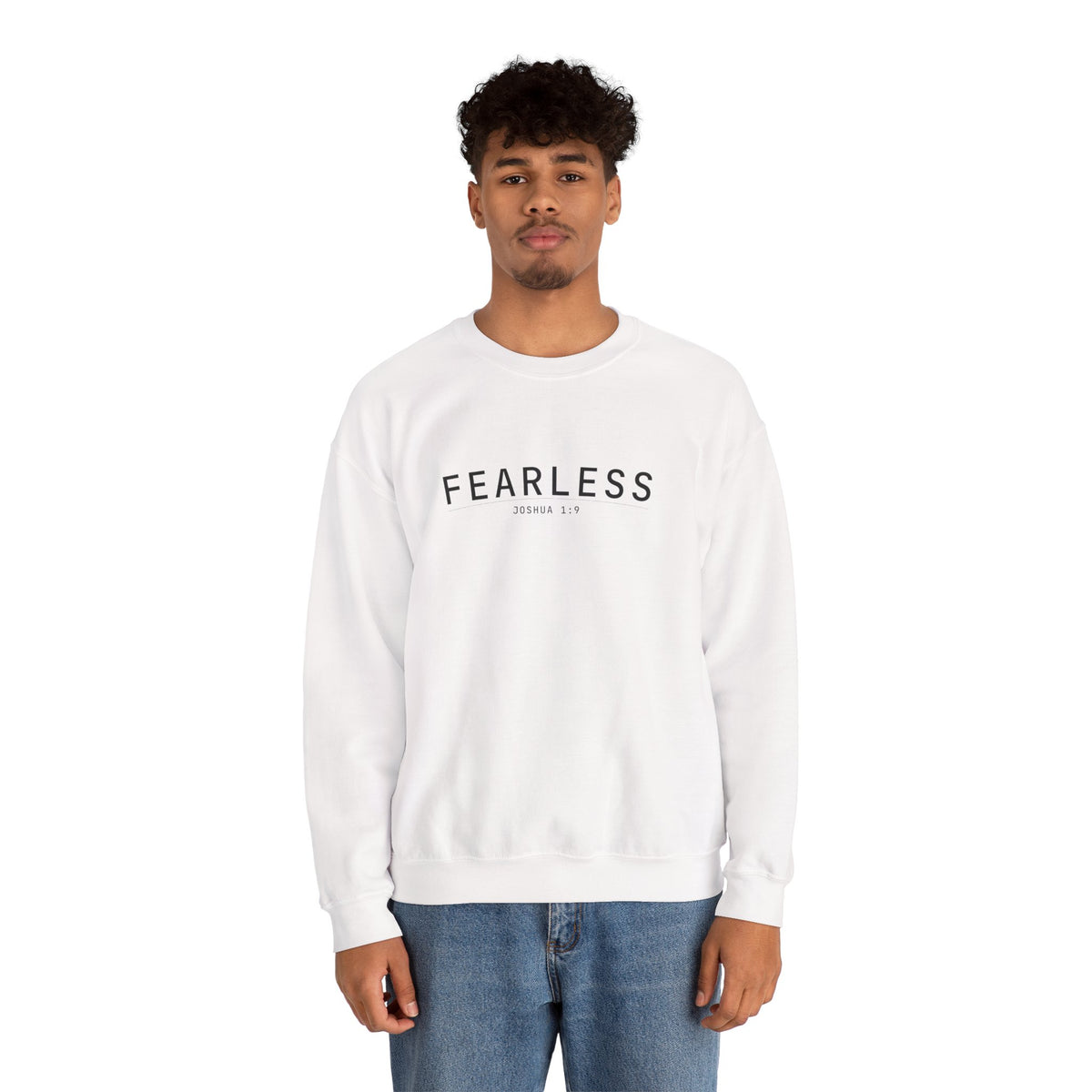Fearless Christian Sweatshirt – Joshua 1:9 Wear Your Faith