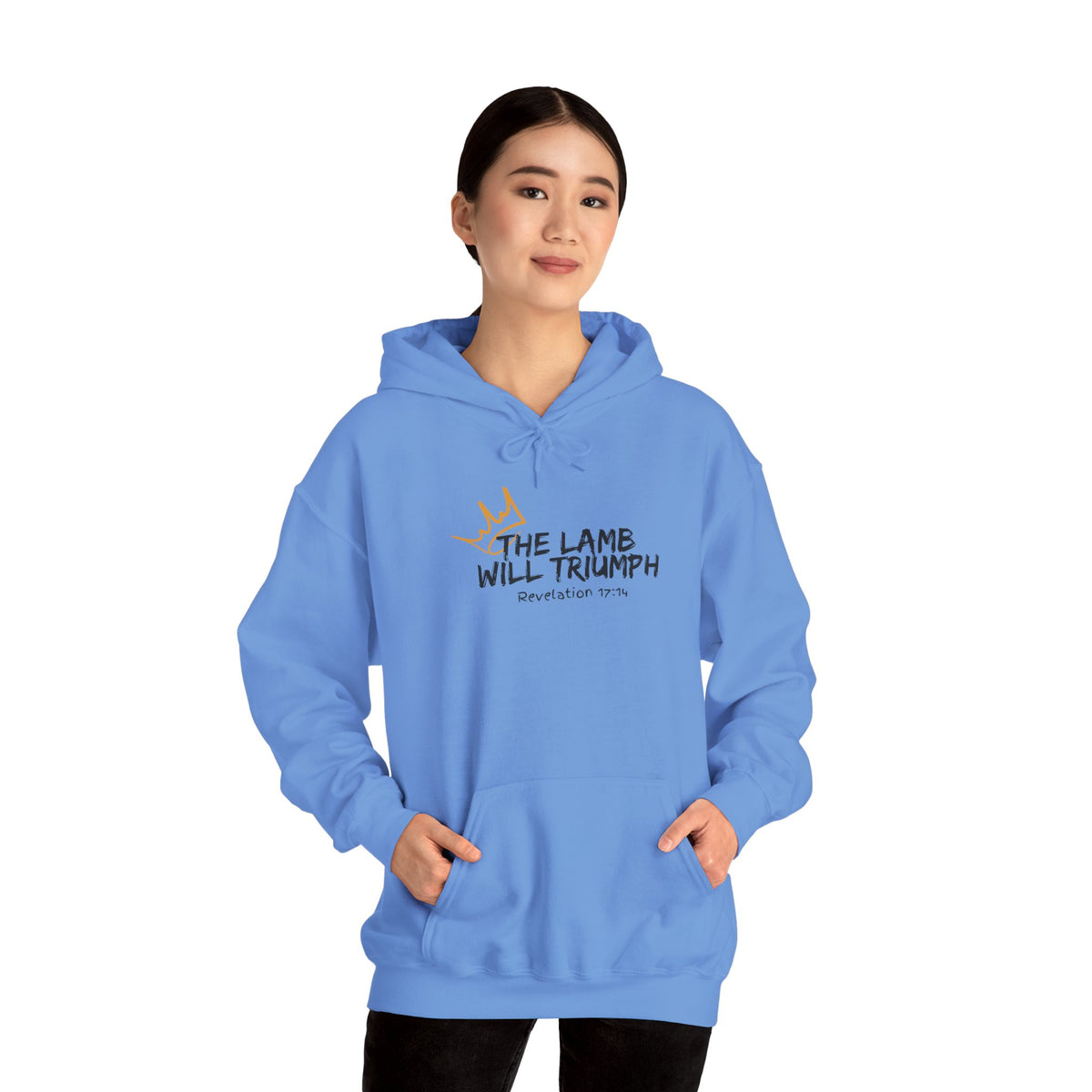 "The Lamb Will Triumph" Unisex Heavy Blend™ Hooded Sweatshirt