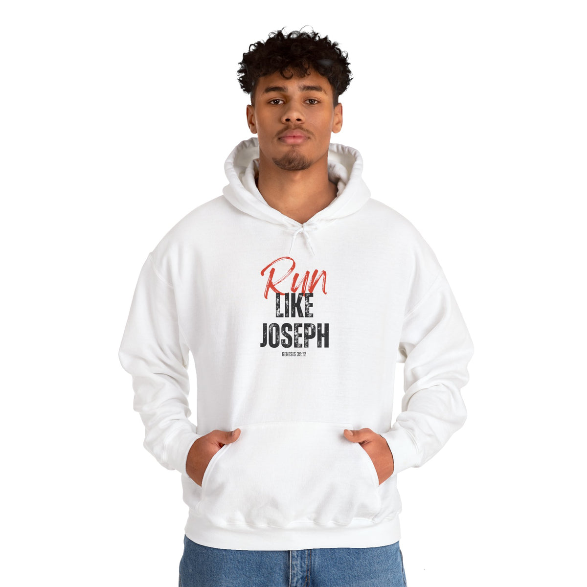 "Run Like Joseph" Unisex Heavy Blend™ Hooded Sweatshirt