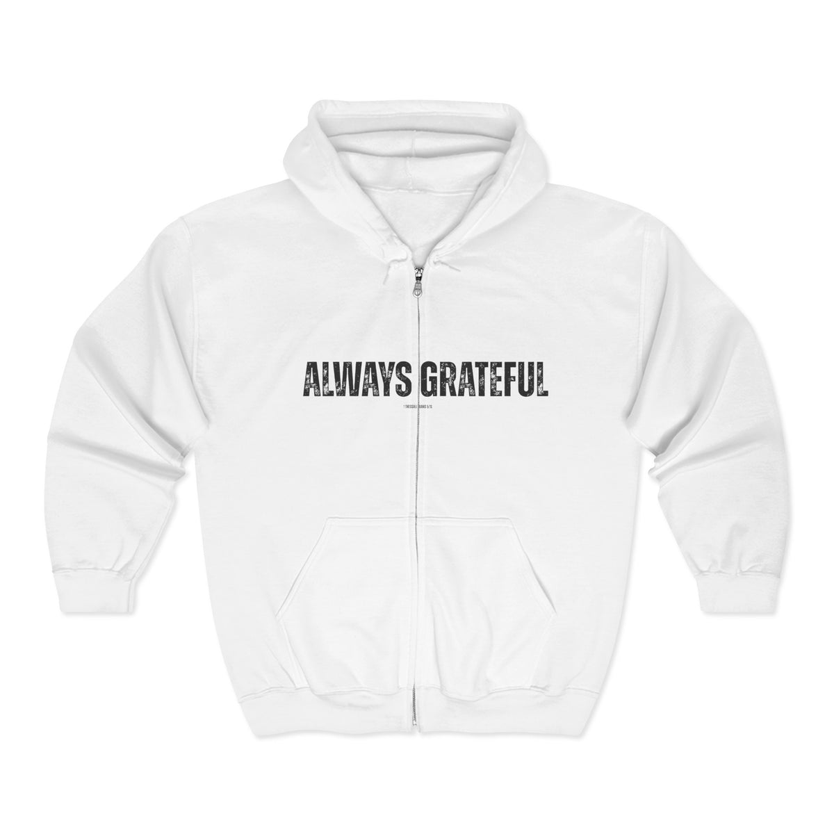 Always Grateful | Men's Heavy Blend™ Full Zip Hooded Sweatshirt