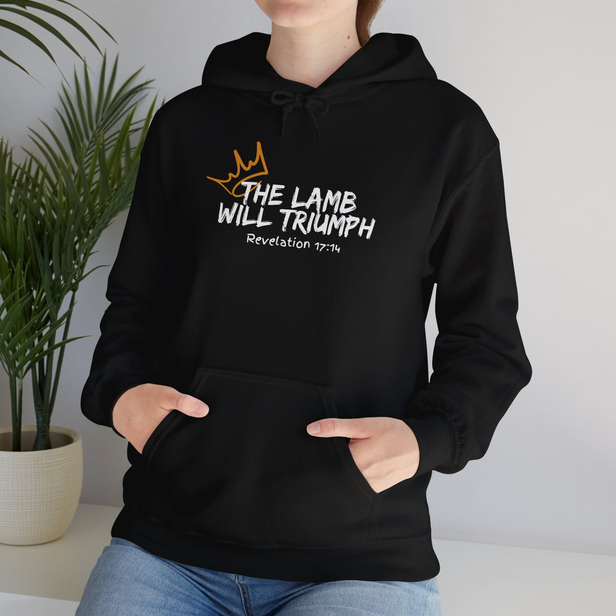 "The Lamb Will Triumph" Unisex Heavy Blend™ Hooded Sweatshirt