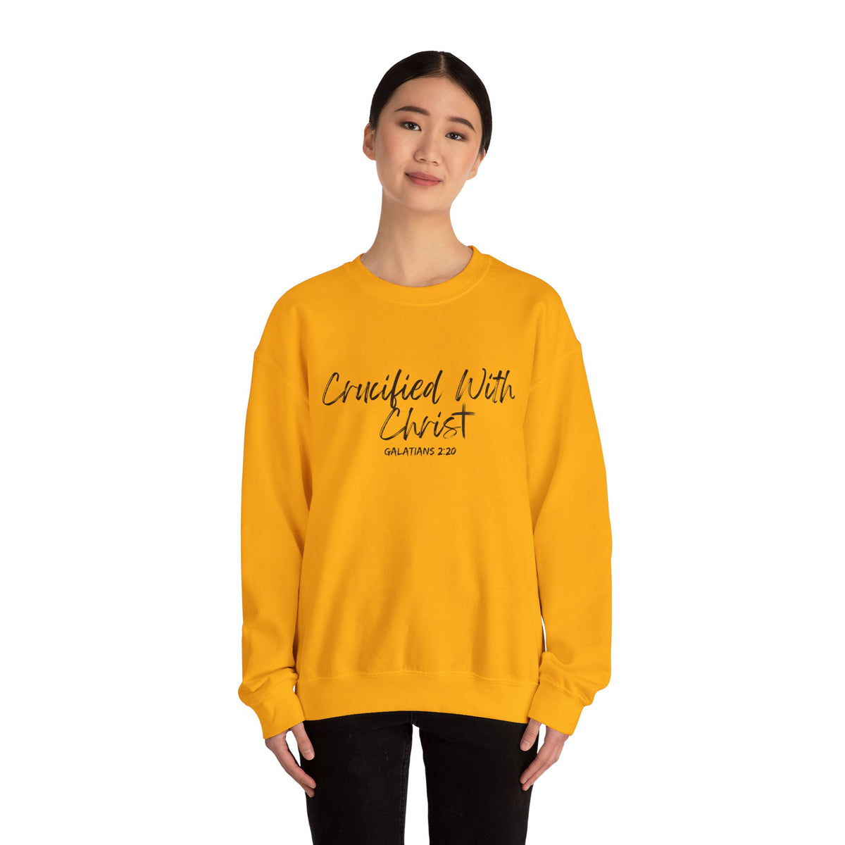 Crucified With Christ- Unisex Heavy Blend™ Crewneck Sweatshirt