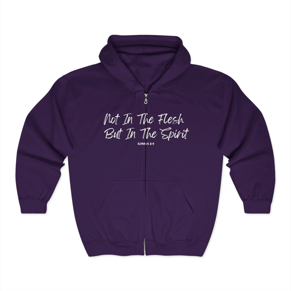 Not In The Flesh but In The Spirit | Unisex Heavy Blend™ Full Zip Hooded Sweatshirt