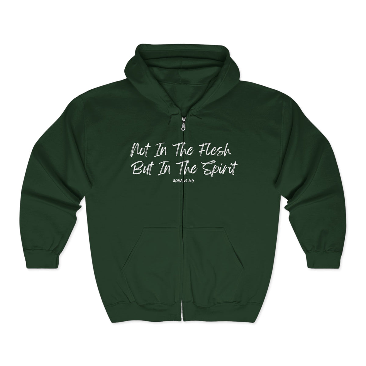 Not In The Flesh but In The Spirit | Unisex Heavy Blend™ Full Zip Hooded Sweatshirt