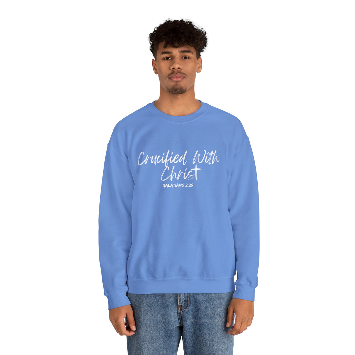 Crucified With Christ- Unisex Heavy Blend™ Crewneck Sweatshirt
