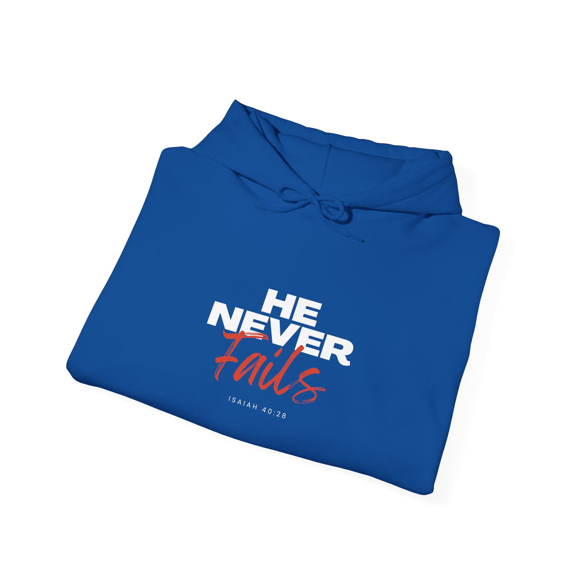 "He Never Fails" Unisex Heavy Blend™ Hooded Sweatshirt