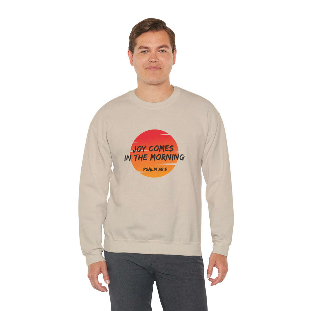 Joy Comes in the Morning- Unisex Heavy Blend™ Crewneck Sweatshirt