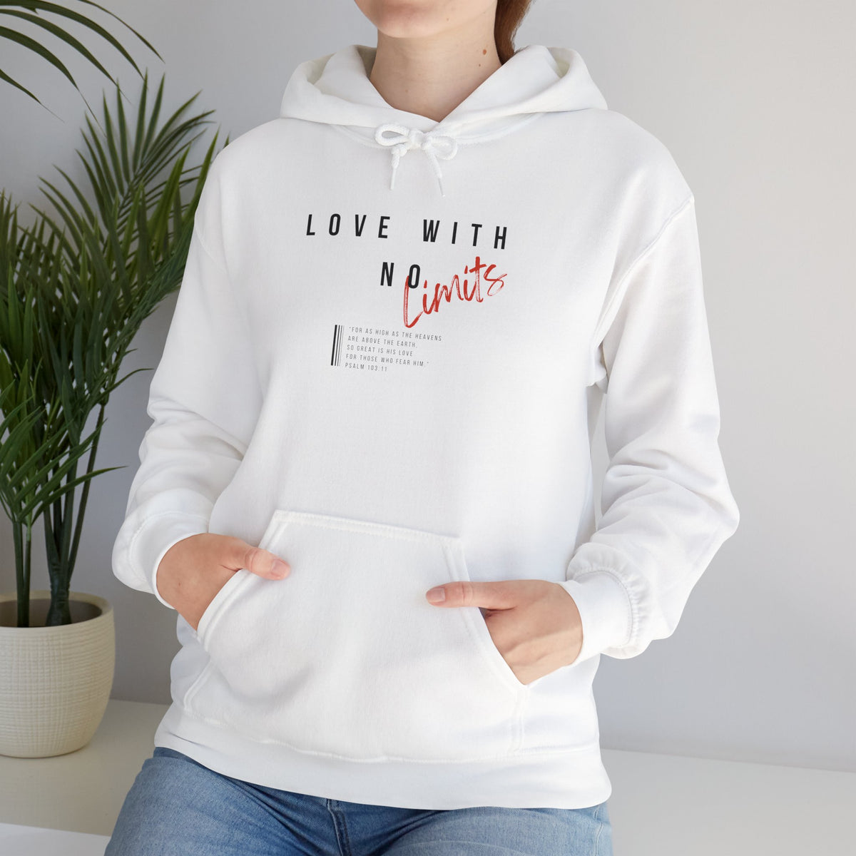 "Love With No Limits" Unisex Heavy Blend™ Hooded Sweatshirt