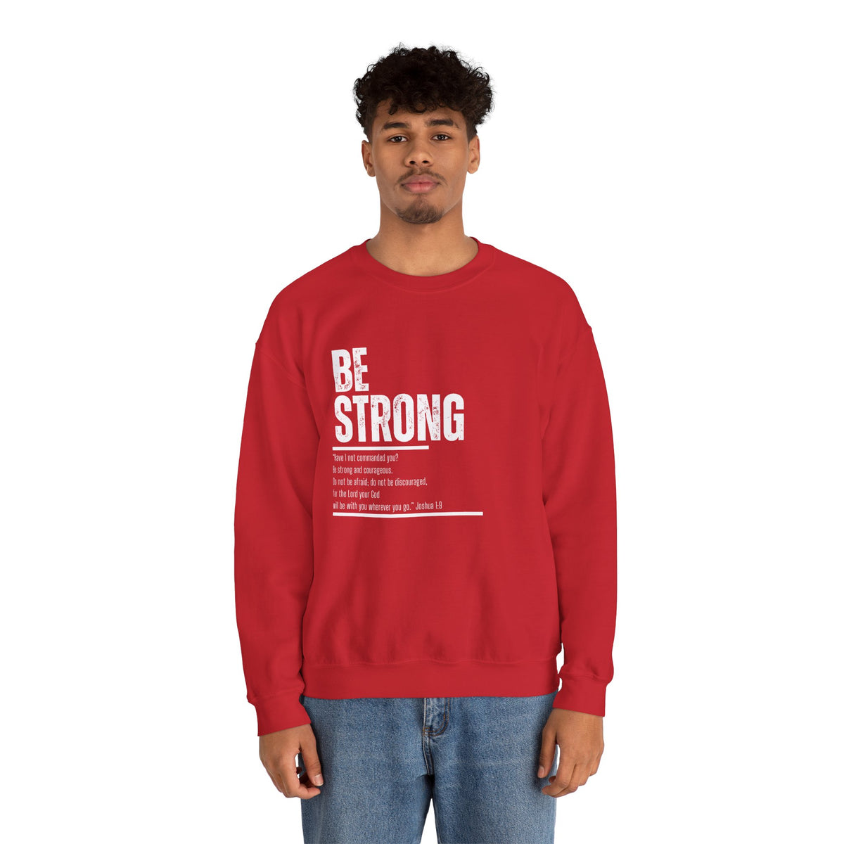 Be Strong- Unisex Heavy Blend™ Crewneck Sweatshirt