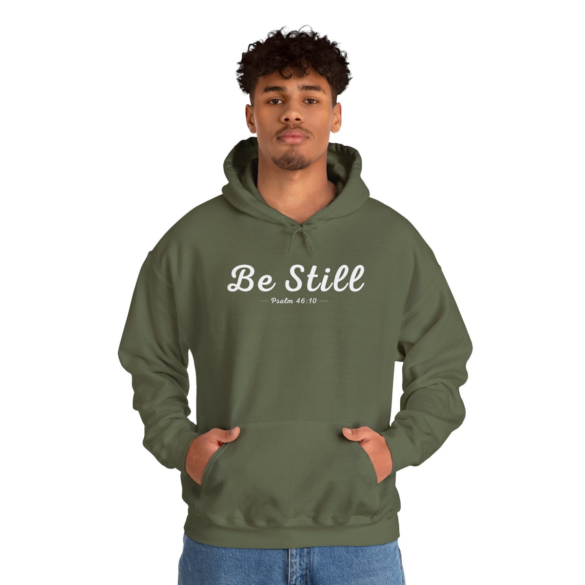 Be Still Christian Hoodie – Psalm 46:10 Faith Comfort Wear