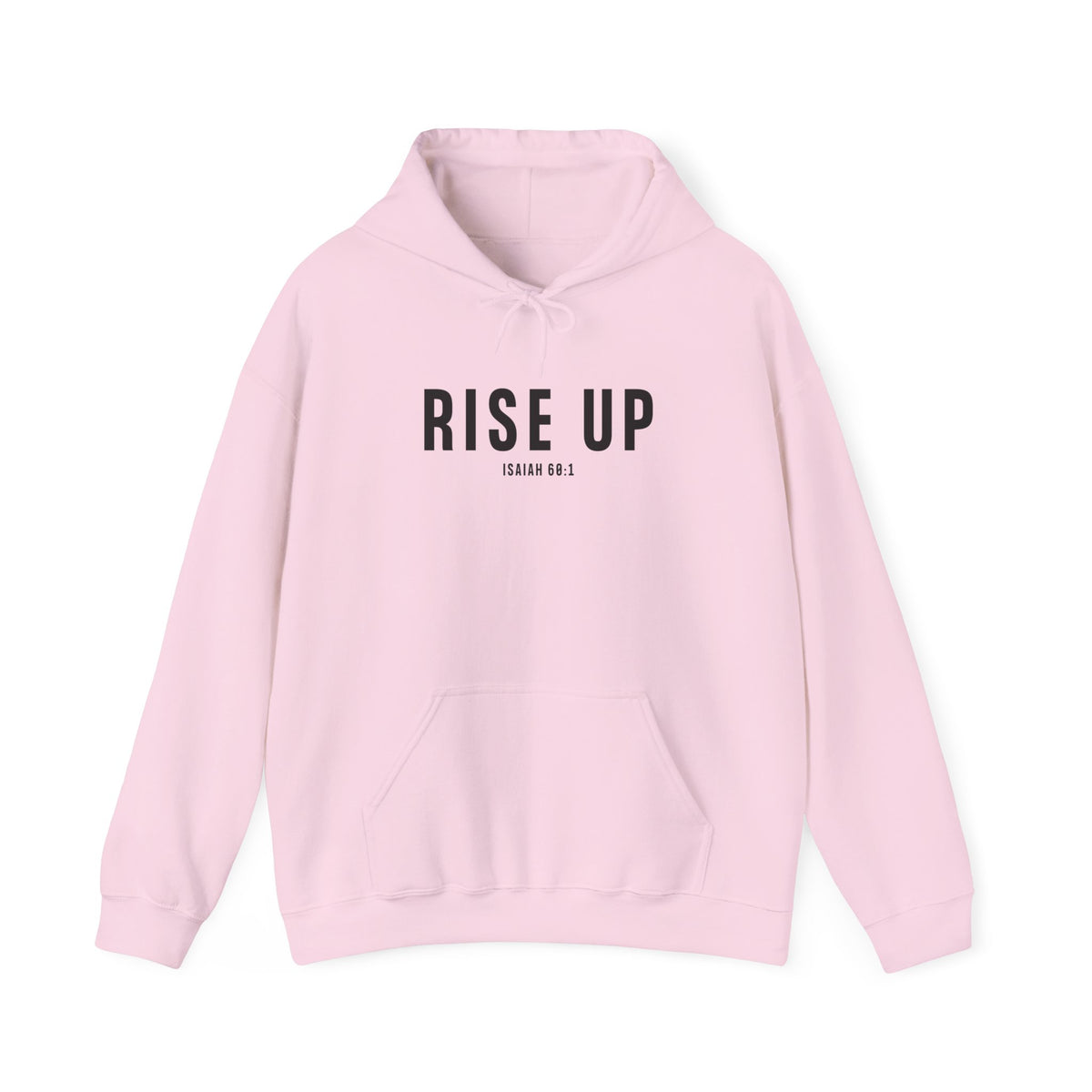 Rise Up Christian Hoodie – Isaiah 60:1 Faith Comfort Wear