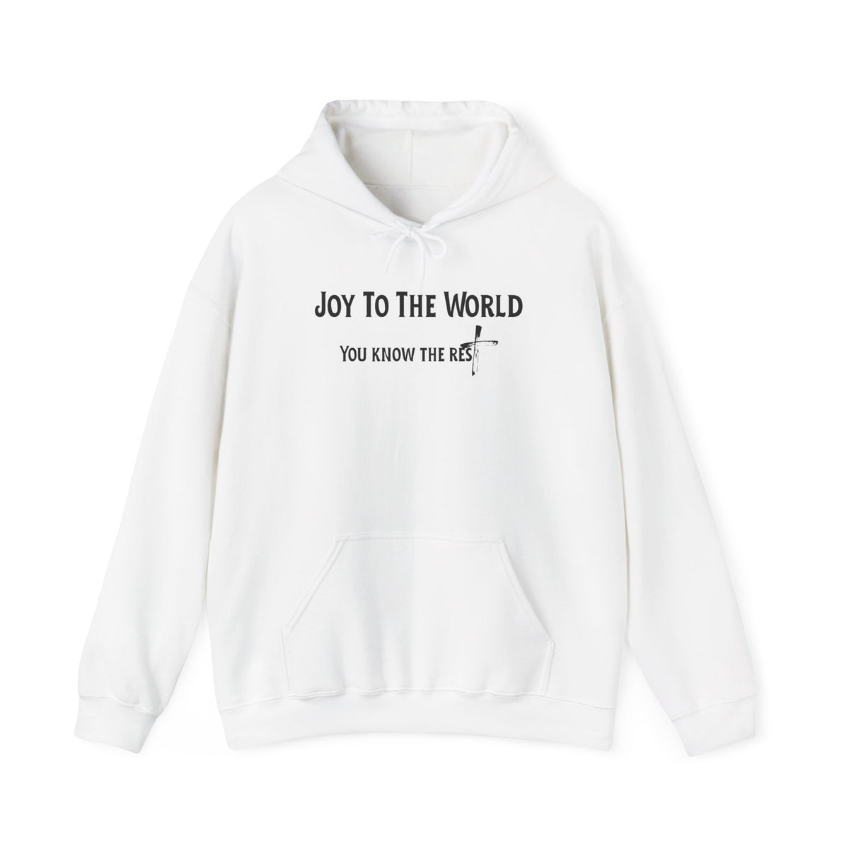 Joy to the World Christian Hoodie – Faith-Based Christmas Wear | Unisex Heavy Blend™ Hooded Sweatshirt
