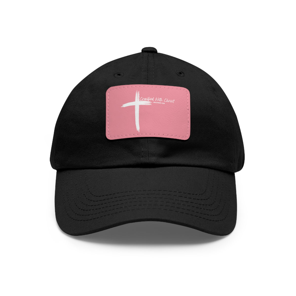 Crucified With Christ Ver.2- Dad Hat with Leather Patch (Rectangle)