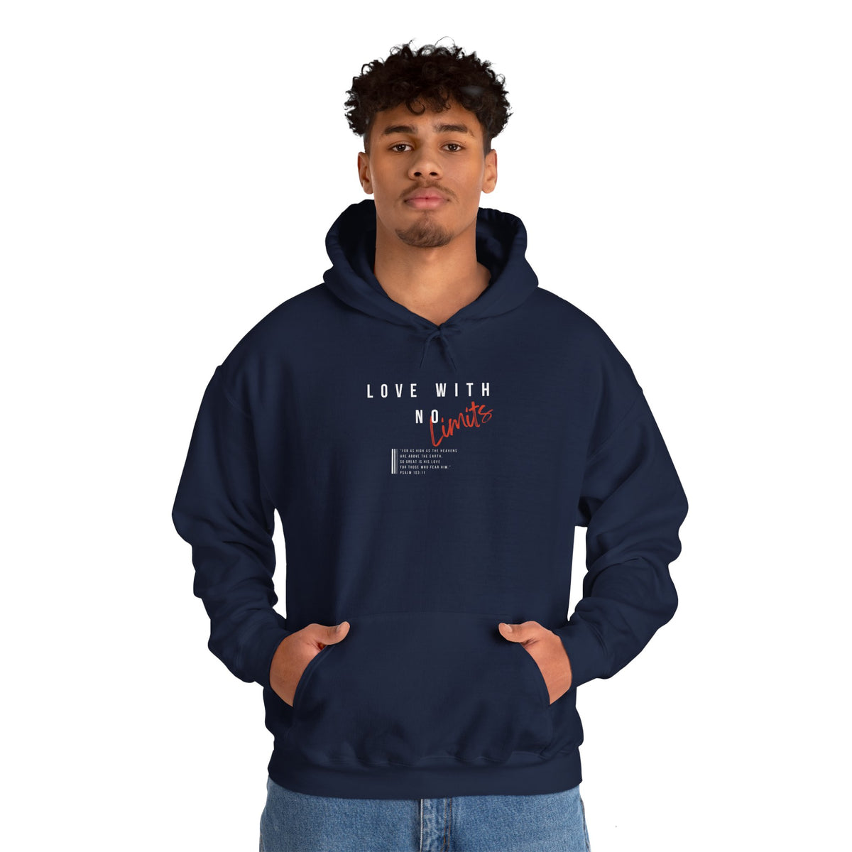 "Love With No Limits" Unisex Heavy Blend™ Hooded Sweatshirt