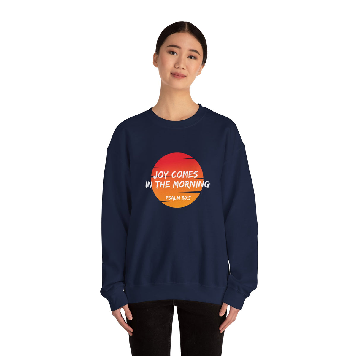 Joy Comes in the Morning- Unisex Heavy Blend™ Crewneck Sweatshirt