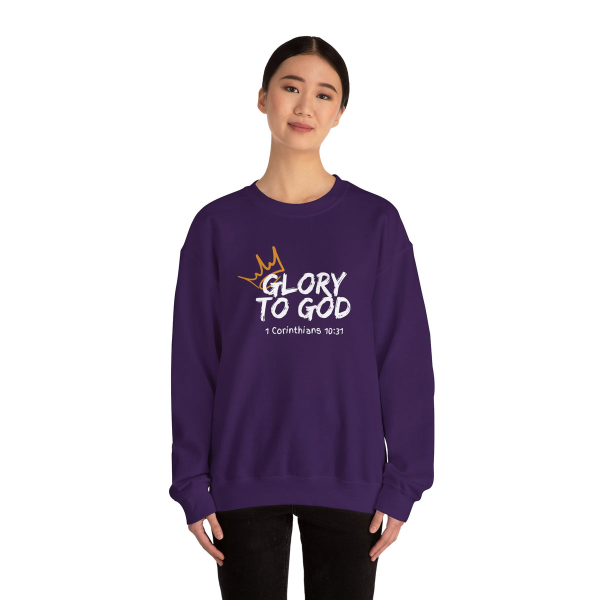 Glory To God- Unisex Heavy Blend™ Crewneck Sweatshirt