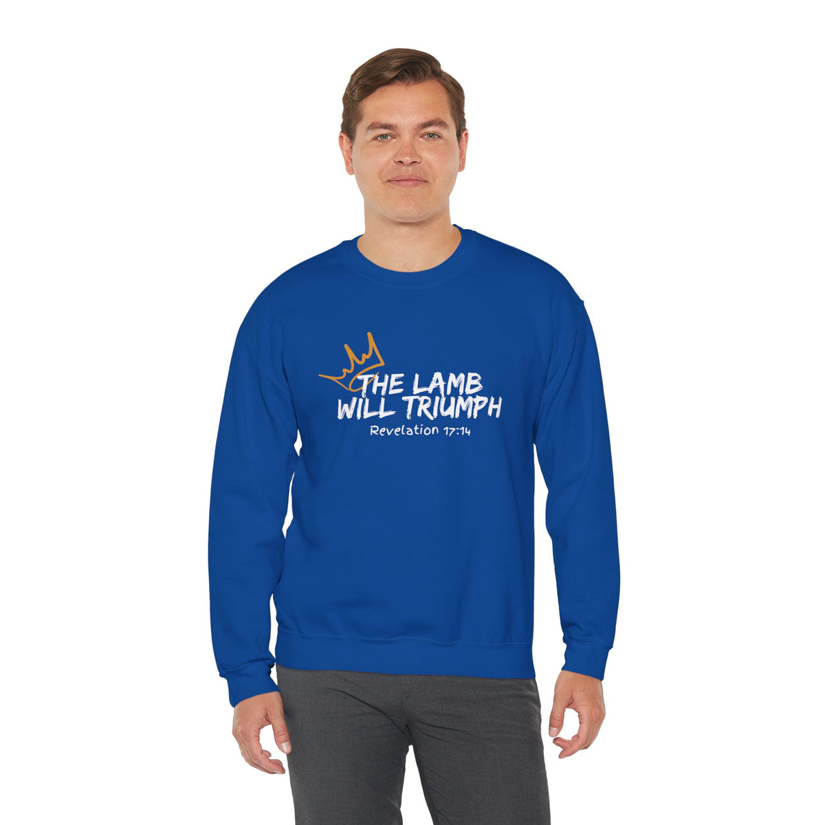 The Lamb Will Triumph Ver.2- Unisex Heavy Blend™ Crewneck Sweatshirt