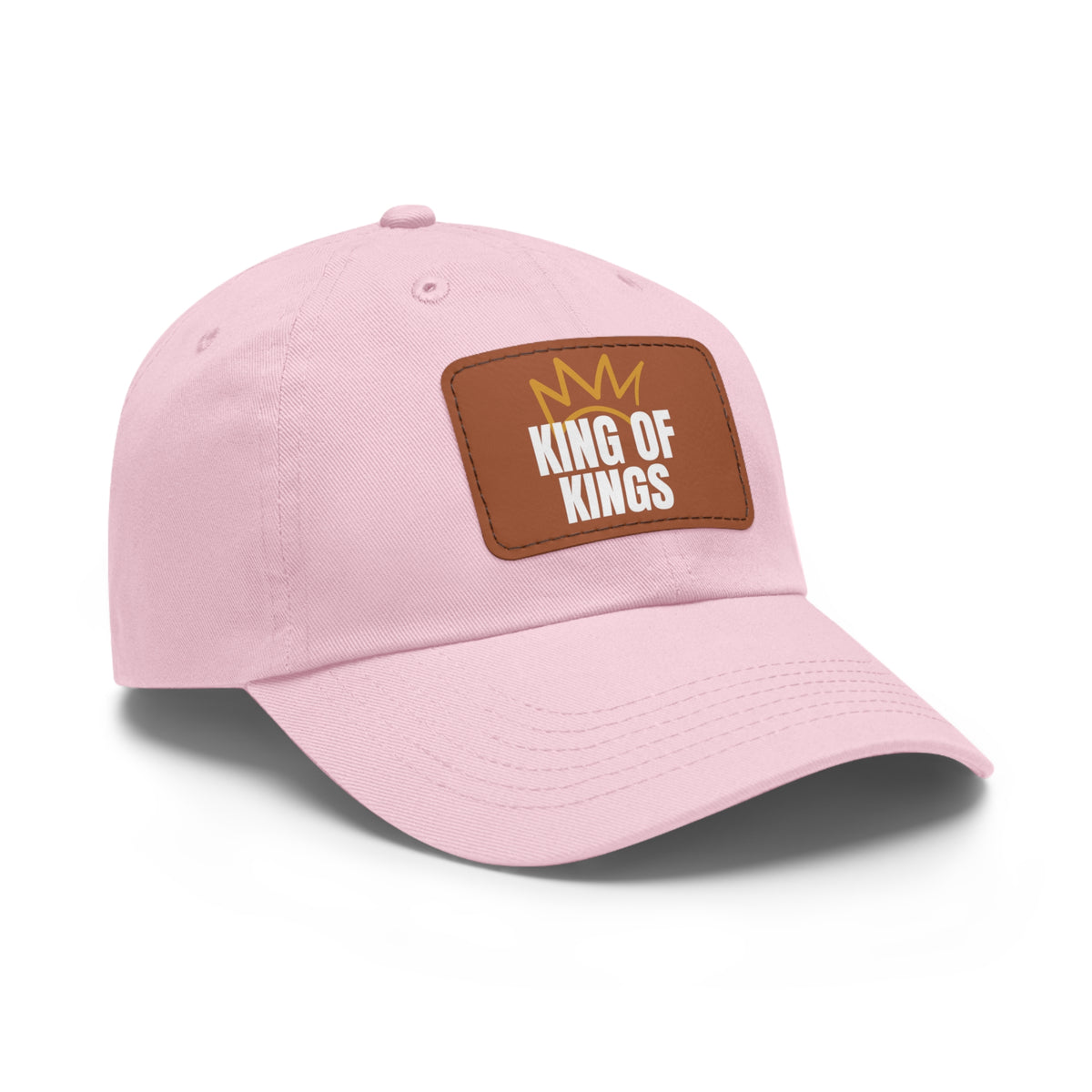 Dad Hat with Leather Patch (Rectangle)