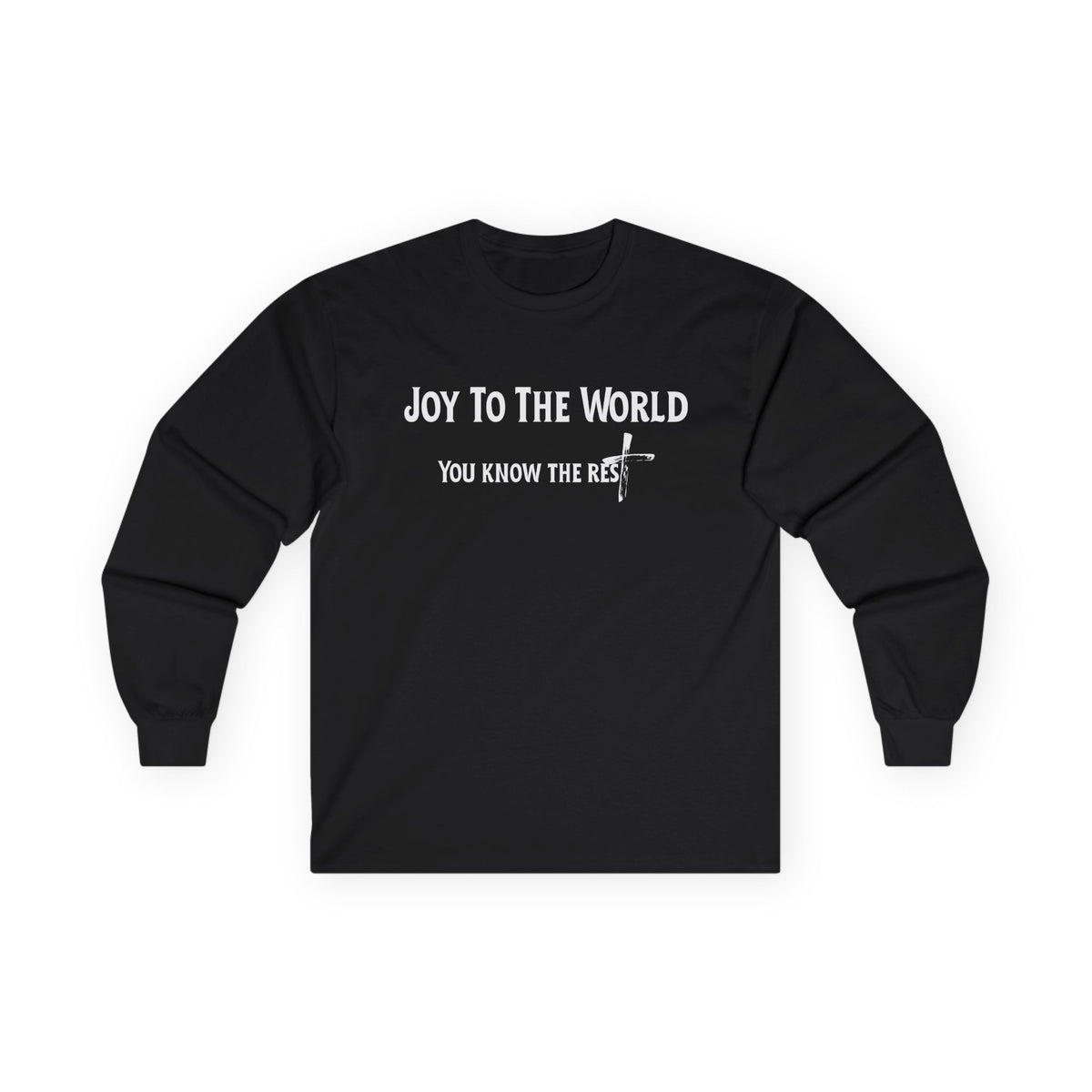 Joy to the World Christian Long Sleeve T-Shirt – Faith-Inspired Holiday Apparel | Unisex Ultra Cotton Long Sleeve Tee