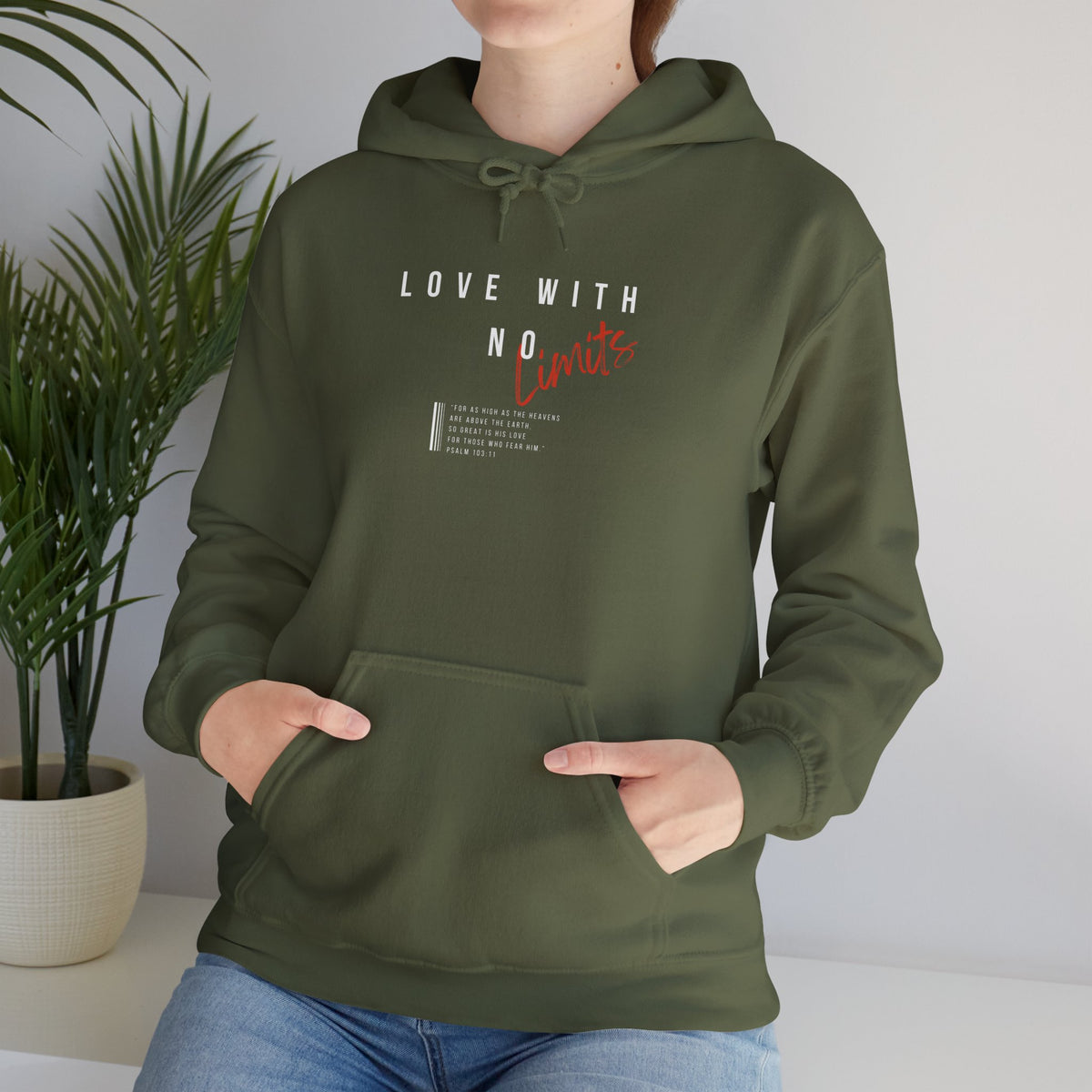 "Love With No Limits" Unisex Heavy Blend™ Hooded Sweatshirt