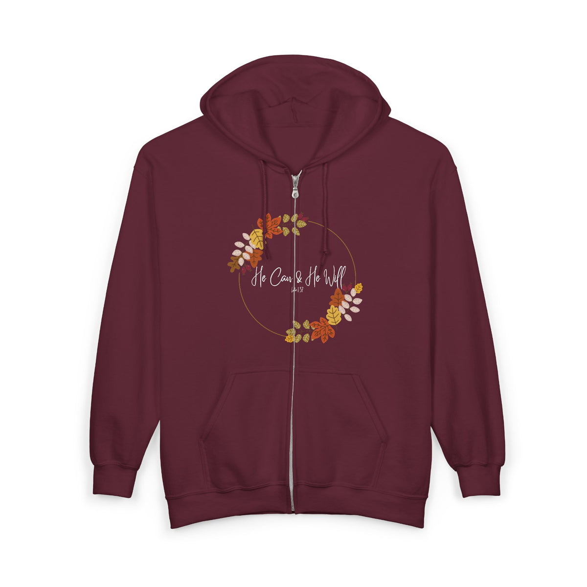 He Can & He Will | Ladies' Heavy Blend™ Full Zip Hooded Sweatshirt