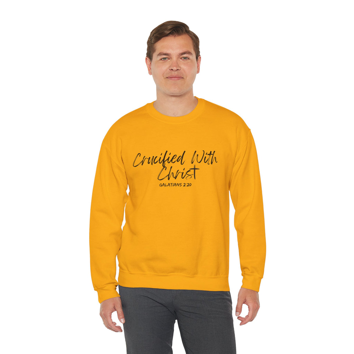 Crucified With Christ- Unisex Heavy Blend™ Crewneck Sweatshirt
