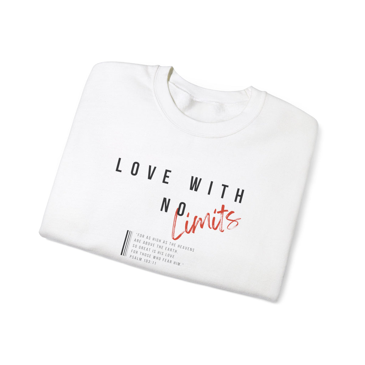 Love With No Limits- Unisex Heavy Blend™ Crewneck Sweatshirt