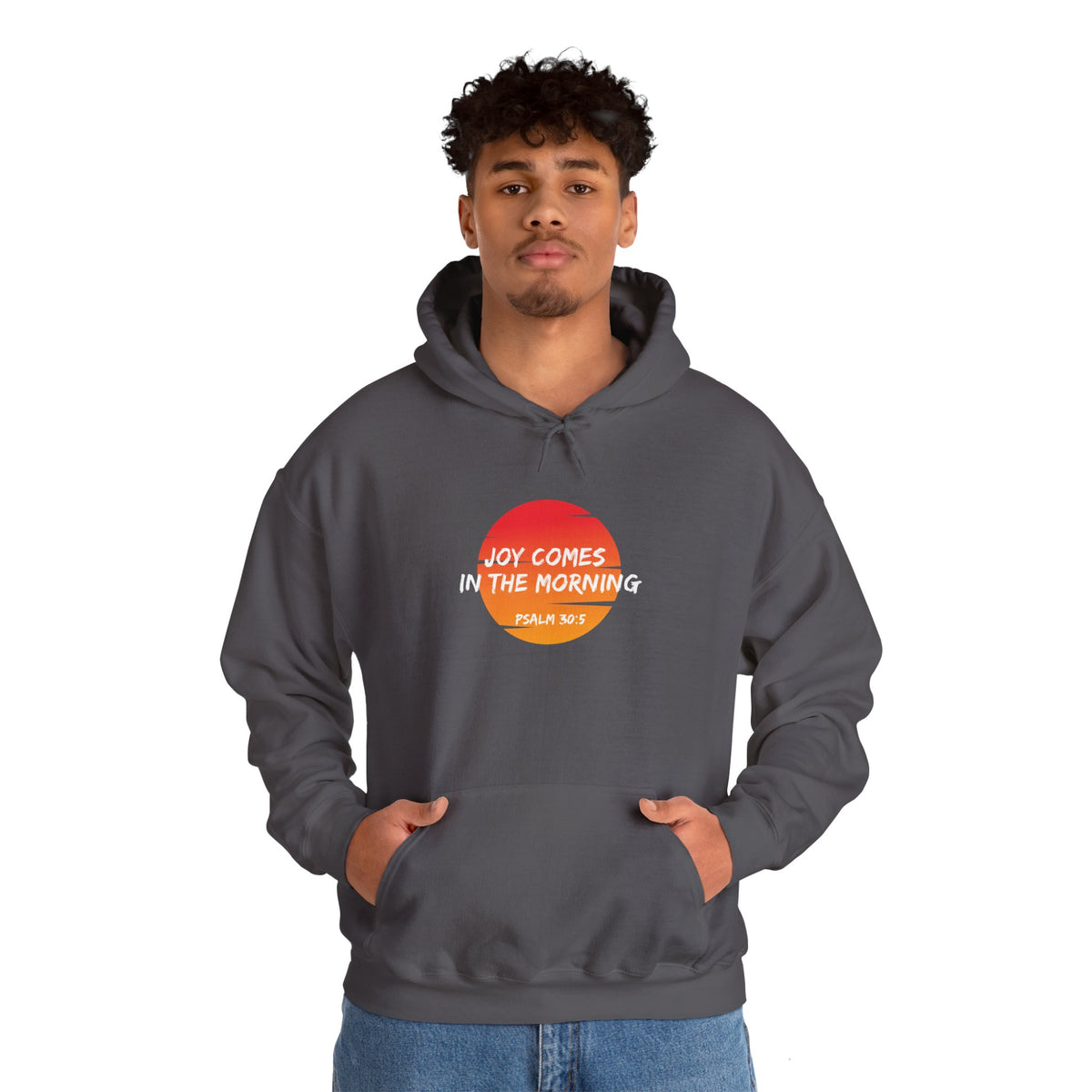 "Joy Comes in the Morning" Unisex Heavy Blend™ Hooded Sweatshirt