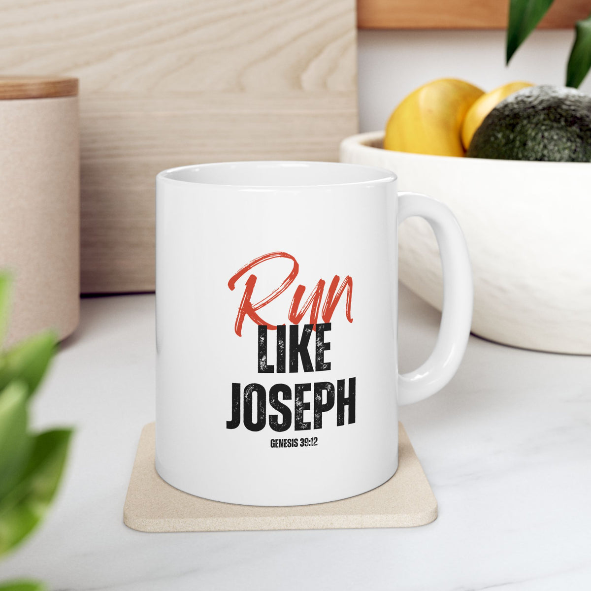 "Run Like Joseph" Ceramic Mug, (11oz, 15oz)