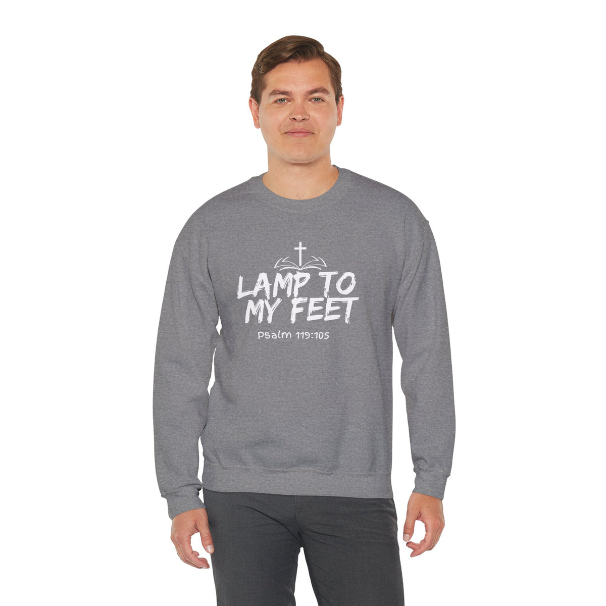 Lamp To My Feet- Unisex Heavy Blend™ Crewneck Sweatshirt