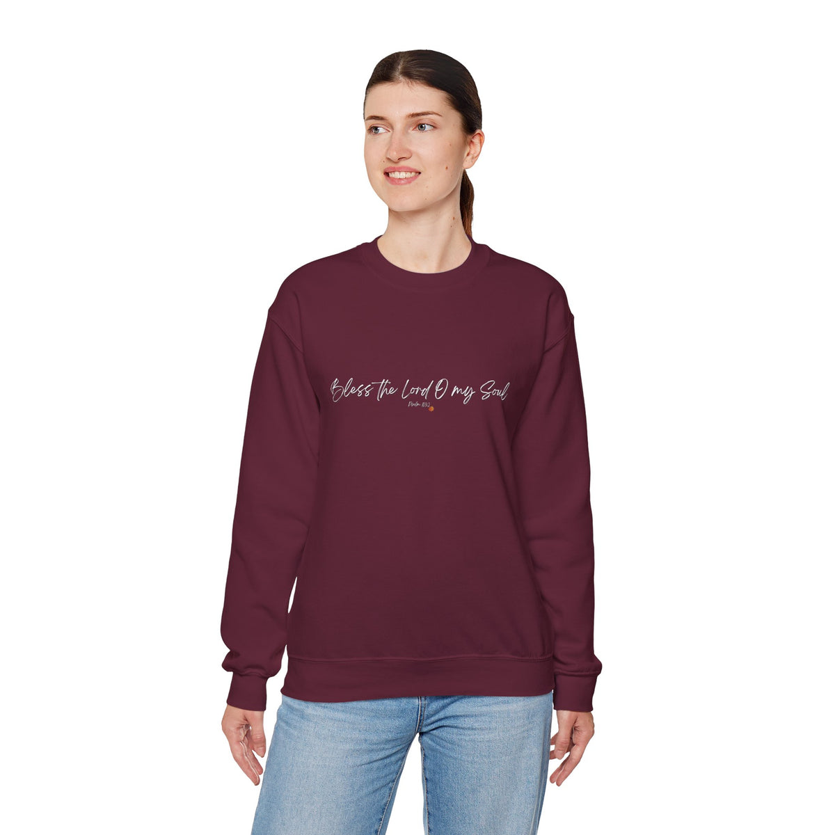 Bless The Lord O My Soul | Ladies' Heavy Blend™ Crewneck Sweatshirt