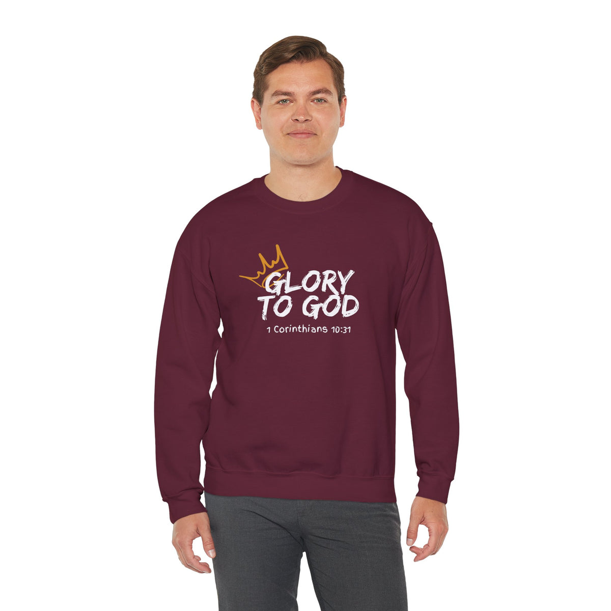 Glory To God- Unisex Heavy Blend™ Crewneck Sweatshirt