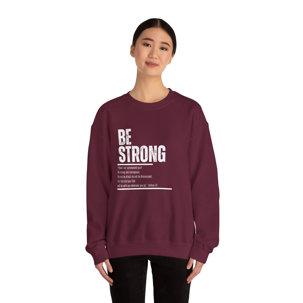 Be Strong- Unisex Heavy Blend™ Crewneck Sweatshirt