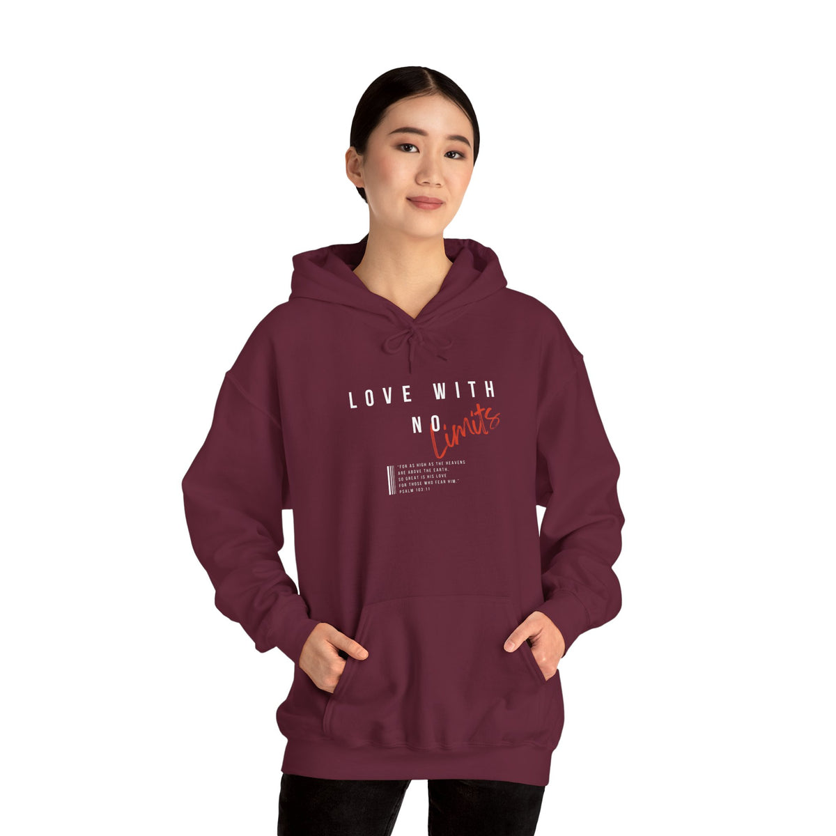 "Love With No Limits" Unisex Heavy Blend™ Hooded Sweatshirt