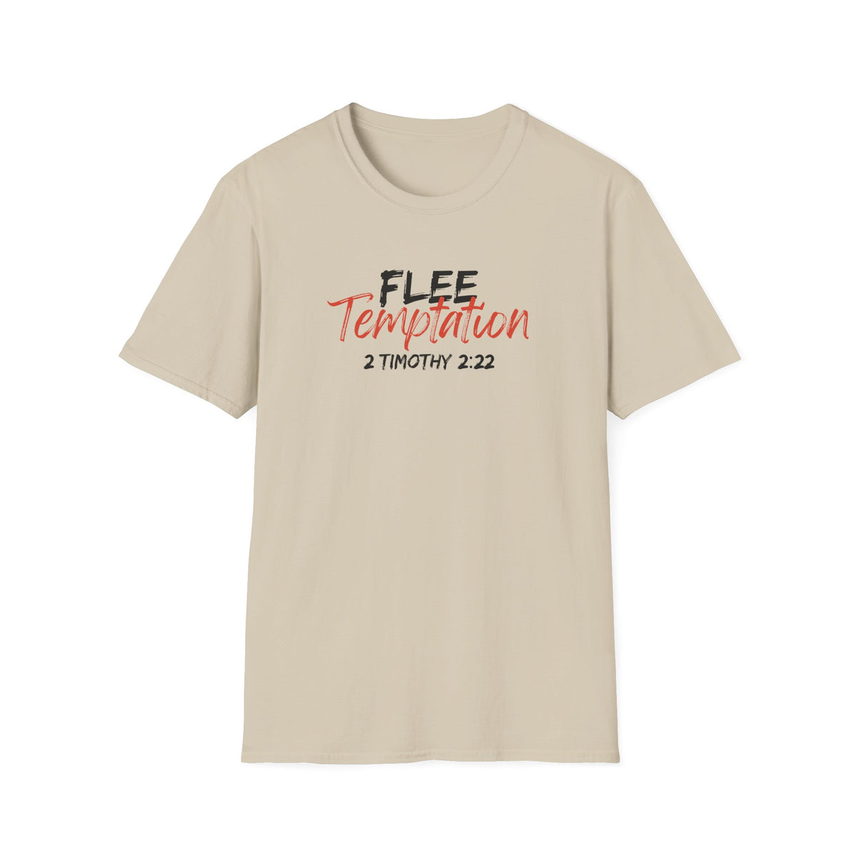 "Flee Temptation" Unisex Softstyle T-Shirt